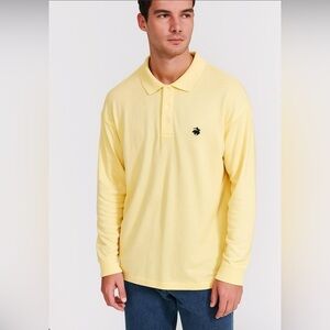 Brooks Brothers yellow long Polo Classic Style preppy golfing size XXL